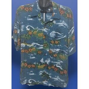 Vintage Pineapple Moon Hawaiian shirt size. XXL